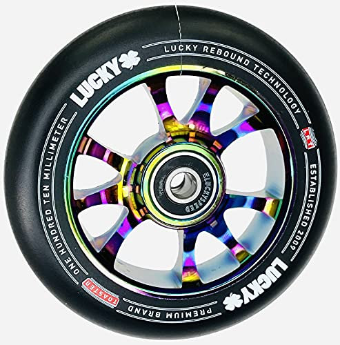 LUCKY Toaster Stunt-Scooter Rad Wheel 110mm Neochrom/Schwarz