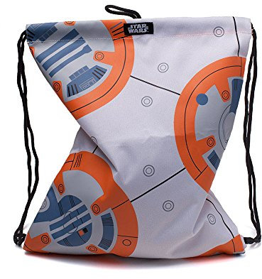 Star Wars The Last Jedi Bb-8 Gymbag, Weiß (Ci838618Str) Casual Daypack, 28 cm, 20L, Mehrfarbig, mehrfarbig, 28 cm, Lässiger Tagesrucksack