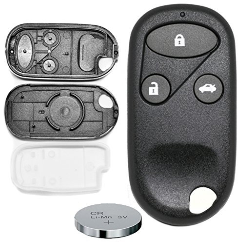 Mando a distancia para llave de coche, 1 carcasa de 3 botones + 1 pila CR2025 para Honda