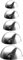 BESTonZON Lot de 5 Boules de Jardin en Acier Inoxydable - Boules Creuses en métal - Décoration de Jardin - Boule de décoration de Jardin - Boules d'étang - pour pelouse, Jardin, Boule en métal