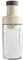 Sugar Dispenser Bottle - Glass Sugar Shaker for Coffee, Cereal, Tea & Baking with Pouring Spout and Lid, 8.5oz Glass Bottle Sugar Dispenser Pitcher, White