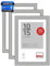 DEHA Design Bilderrahmen, 10 x 15 cm (3er Set), Aluminium, Silber matt, Fotorahmen zum Auftstellen im Hoch- & Querformat, bruchsicheres Kunstglas, Boston