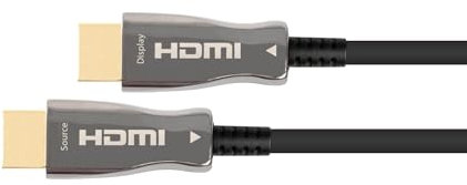 PYTHON AOC Hybrid Ultra-High-Speed HDMI 2.1 Kabel - 30m Hybridkabel (Kupferleiter + Glasfaser) - 8K@60Hz/4K@120Hz - 48 GBit/s - Vollmetallstecker - schwarz