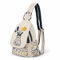 Umwandelbare Umhängetasche für Mädchen, handgefertigte Handtasche, wunderschöner, hochwertiger, lässiger Tages-Mini-Rucksack aus Segeltuch für Frauen in Grün blumenstickerei(vase 1)
