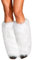 RSLOVE Fur Leg Warmers for Women - Furry Boots Covers Accessory Set White One Size