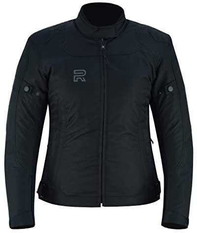 RAXUS Giacca Moto Donna Invernale Giacca Impermeabile con Protezioni Omologata CE, Nero , XL
