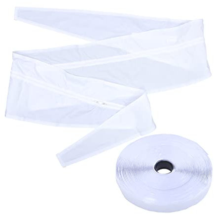 TOGEVAL 2 Sätze Mobiles Klimatuch Klimaanlage mit Schiebefenster Dichtungstuch für Klimaanlagen fensterabdichtung für klimaanlage klimaanlagen fensterdichtung Klimaanlage Dichtung Weiß