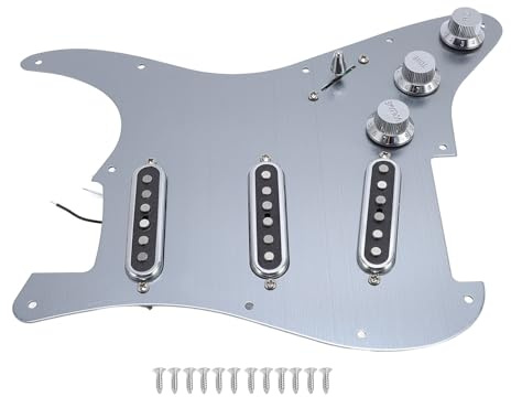 Gitarren Pickguard, Aluminium Legierung 11 Loch, Elektro Gitarren, Modern Stil, Kratz Platte, Ersatz für SSS, Jazz Gitarren, vielfältige Anwendungen im Musikstudio und auf der Bühne