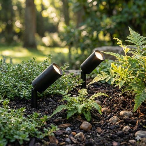 SolarCentre® Juno Outdoor Solar USB Micro Spotlights - Set of 2