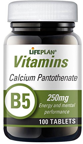 Lifeplan Vitamin B5 Calcium Pantothenate 250mg 100 Tablets