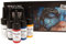 Senjo Color ® Airbrush Colour Set di colori (per viso e corpo) Colori dermatologicamente testati (5 x 15ml) Colori: nero, bianco, rosso, giallo e blu