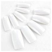Boolavard BOO5 Lot de 500 faux ongles longs professionnelle Blanc