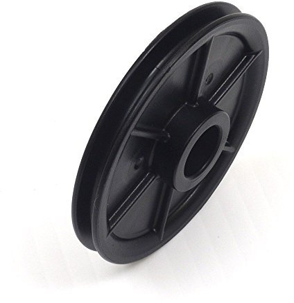 MAYITOP Craftsman Garage Door Opener Idler Pulley Square Rail Part 144C56 - Black Metal - Garage Door Part