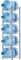 LIANTRAL 5-Tier Water Cooler Jug Rack, 5 Gallon Bottle Storage, Detachable Heavy Duty Holder for Home, Office (Silver)