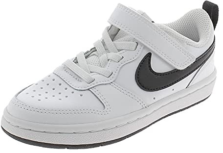 Nike Unisex Kinder Court Borough Low 2 (PSV) Sneaker, White/Black, 28.5 EU