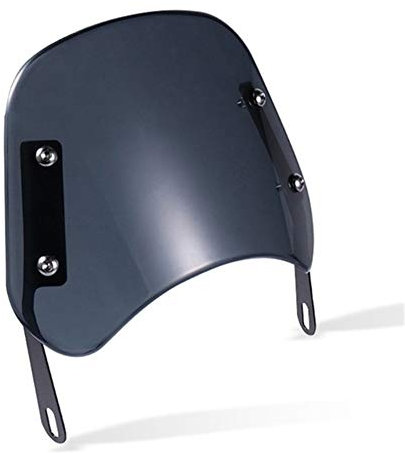 iSpchen Motorrad Windschutzscheibe Schutz Scheinwerferschutzabdeckung universelle Windschutzscheiben verkleidung Windschutz Windabweiser Windschild für 5-7 Zoll runde Scheinwerferverkleidung