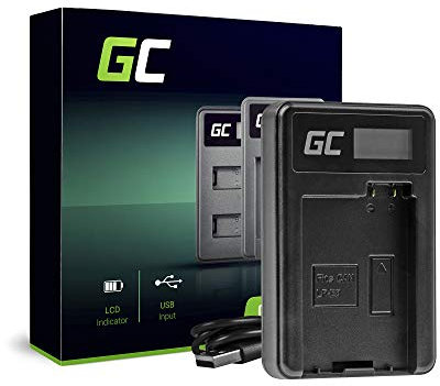 Green Cell LC-E8 Chargeur pour Batterie Canon LP-E8 et appareils Photo EOS Rebel T2i T3i T4i T5i EOS 600D 550D 650D 700D Kiss X4 X5 X6 Noir 2,5 W 4,8 V 0,6 A