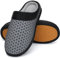 Mishansha Zapatillas Casa Hombre Invierno Pantuflas Mujer Invierno Zapatillas de estar por Casa Antideslizantes Memory Foam Slippers Tenue Gris, Gr.42 EU
