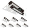 GKOLED 8-Pack Replaceable 6.8 LED Hardscape Lights, Low Voltage Retaining Wall Light, Paver Wall Hardscape Lighting, Outdoor Landscape Step Lights, 12VAC/DC 1.5W 2700K, Die-cast Aluminum Housing