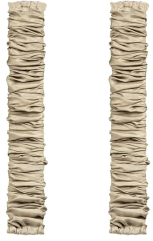 ELFCAB 2 Pcs Fabric Cord Cover & Chandelier Chain Cover Each 6 Feet Long Easy to Install Ideal for Chandeliers Lighting Wire Cable Management and Hiding (Grey)