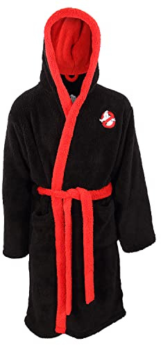 Heroes Inc. Ghostbusters Logo Bathrobe Black