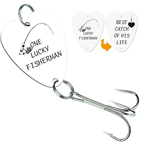 Angelgeschenke für Männer, Freund, Vater, Onkel, Angelköder, Haken-Zubehör, lustige, personalisierte Gravur, Angelliebhaber, Geschenk für ihn, Geburtstag, Jahrestag, Valentinstag, Geschenke – YGA11