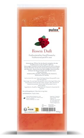 Pulox Parafina - Rosa 450 g - Cera de Parafina nutritiva para baños de parafina y calentadores de cera
