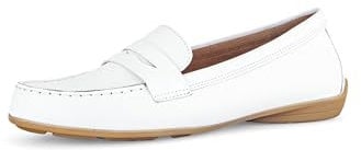 Gabor Damen Slipper, Frauen Slip On,Best Fitting,schluepfschuhe,Loafer,College Schuhe,Businessschuhe,Slip-ons,Mokassins,Weiss,38 EU / 5 UK