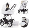 Kinderwagen-Set Leo 4 in 1 inkl. Sportsitz und Autositz - 16 Teile - in 20 Farben