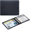 Wisdompro PU Leather Disabled Blue Badge and Timer Holder Wallet Protector Disability Parking Permit Holder, Mircofiber Black