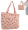 KDAMGOQE Erdbeer Einkaufstasche 12x13x4 cm Leinwand Erdbeer Geldbeutel Stilvolle Umhängetasche Ästhetische Tasche für Frauen Mädchen Geschenk