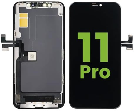 for iPhone 11 Pro Screen Replacement 5.8 Touch Screen Display Digitizer Assembly Compatible with Model A2160 A2215 A2217 + Complete Repair Toolsets and Screen Protector