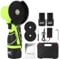 funrautz Mini Angle Grinder Cordless 75mm, Electric Angle Grinder with Battery for Cutting Polishing & Sharpening, 2 Angle Grinder Discs, Battery Grinder, Small Handheld Grinder Green