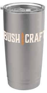 Bushcraft Survival Knife Outdoor Living Nature Camping Stainless Steel Insulated Tumbler