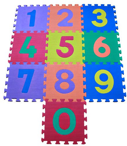 TLCmat Soft Foam Play Mat - EN71 Safety Approved Non-Toxic, 30cm x 30cm, Thick, Odorless, Use for Indoor and Outdoor
