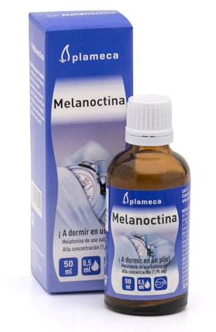 PLAMECA Melanoctina ¡A dormir en un plis!, Melatonina Pura de Rápida Absorción (Gotas Sabor Limón 50 ml)