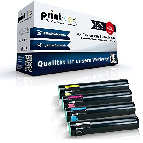 4X Print-Klex Tonerkartuschen kompatibel mit Lexmark C935DN C935DTN C935DTTN C935HDN Black Cyan Magenta Yellow - C930H2KG C930H2CG C930H2MG C930H2YG - Eco Office Serie