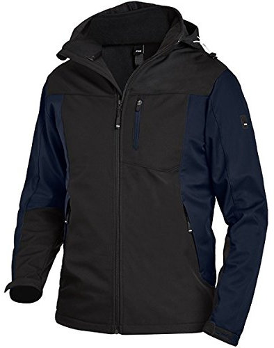 FHB Arbeit Softshelljacke Jannik, 1 Stück, XL, marine blau/schwarz, 79105-1620-XL