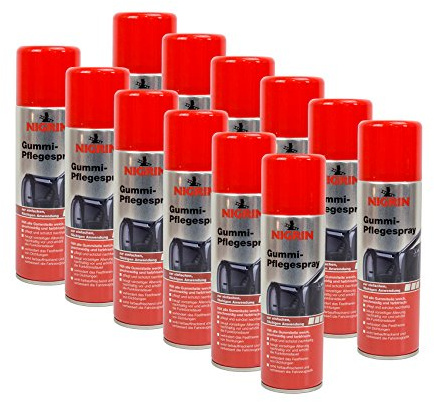 NIGRIN 12x 74056 Gummi-Pflegespray 300 ml