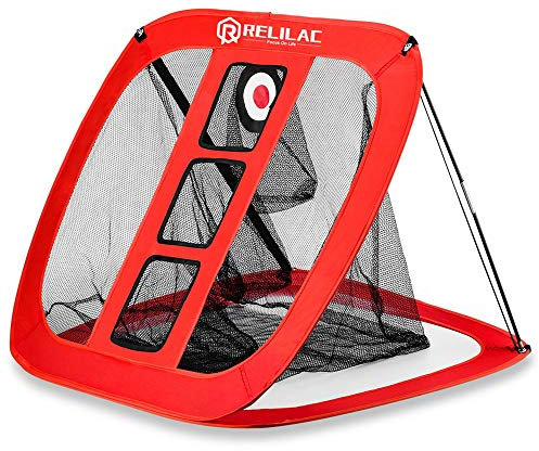 RELILAC Pop Up Golf Chipping Net – Indoor/Outdoor Golfzielzubehör für Hinterhof-Genauigkeit und Schwungübung – tolles Geschenk für Männer, Vater, Ehemann, Frauen, Kinder, Golfer