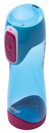 Contigo Bouteille d'Eau Swish Autoseal, Grande Gourde sans BPA, Gourde de Sport Antifuite, pour le Cyclisme et la Randonnée, Mixte Adulte, Bleu de ciel, 500 ml