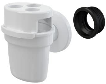 AlcaPlast AKS5 Trichter Tropfwasser Kondensat Siphon mit Kugel und Schlauchhalter | Ablauf DN40