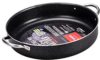 Moneta Etnea PRO Tegame con Manico Inox, Alluminio, Nero, 36 cm