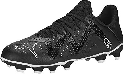PUMA Unisex-Kinder Future Play Firm Artificial Ground Sneaker, Schwarz/Weiß