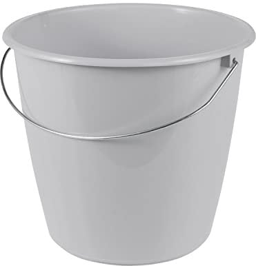 keeeper Cubo Erik con asa de metal, 5 L, Polipropileno, 24 x 24 x 20 cm, Gris Nordic