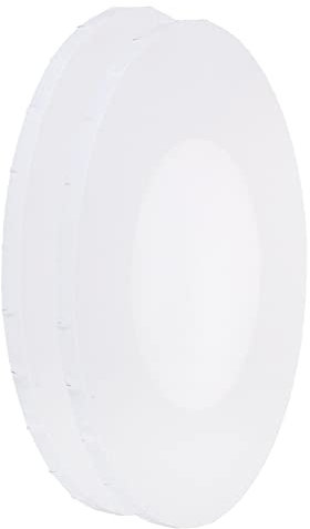 PATIKIL Peinture Toiles Panneaux, 2 Paquet 8x12 Pouce Ovale Bois Cadre vierges Art Tableau Panneaux pour Acrylique, Huile, Tempéra Peinture, Blanc