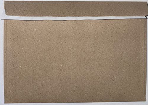 5 x 7 / 133mm x 184mm Coloured Envelopes Great for Greeting Cards, Wedding Invitations, Crafts, Business/Office - Pack of 50 Envelopes (Kraft Brown Peel & Seal)