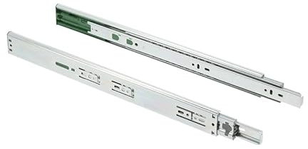 Stolmet Schubladenschiene Vollauszug Push to Open Soft Close Teleskopschienen Teleskopauszüge Schubladen Schienensystem Schubladenauszug bis 30 kg 50 cm Höhe 45 cm