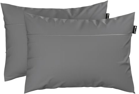Cloudpillo Kissenbezug - Duo-Pack - Antibakteriell - Luxuriöse Baumwolle - Nachhaltig Produziert - Ultraweich - Hygienischer Komfort - Grau - 50x70cm - 2 Stück - Ideal für Empfindliche Haut