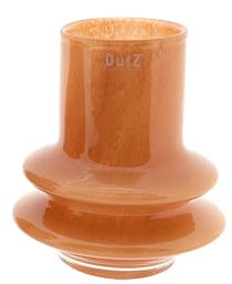 DutZ Vase Ringo S |warm- orange| H 18 D 16 cm | mundgeblasenes Glas, 1681600